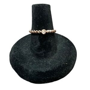 Rose Gold Braided Ring Size 4